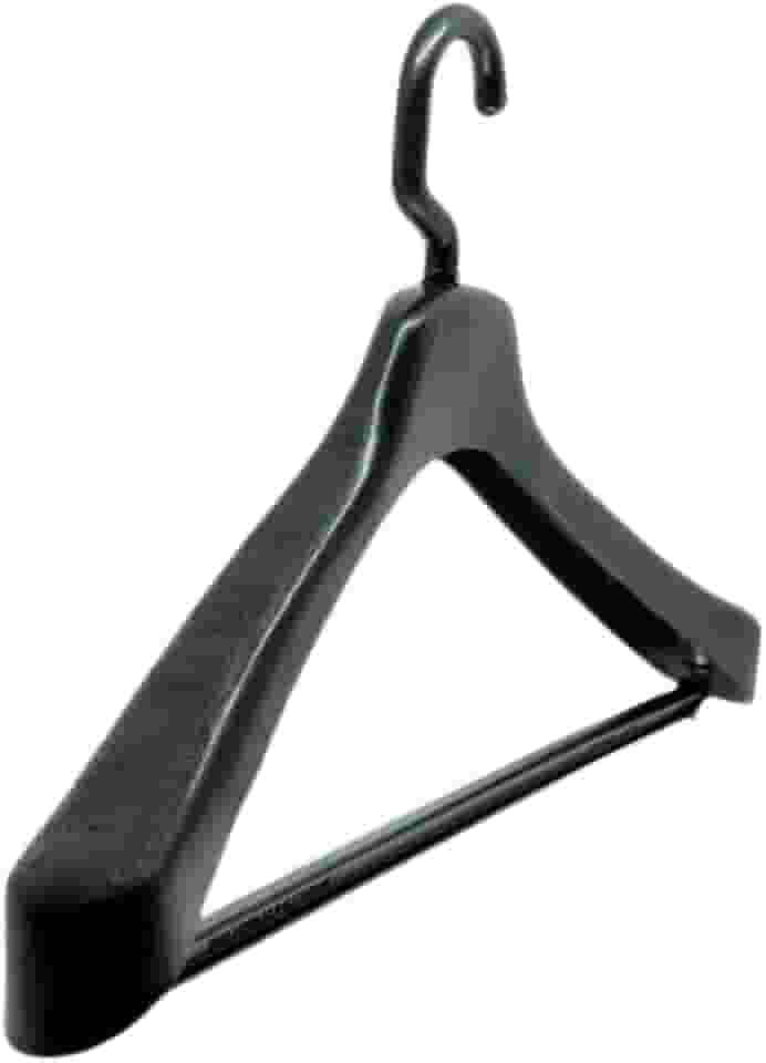 Kit 10 Cabides Terno Casaco Blazer Luxo Com Gancho Giratório Preto