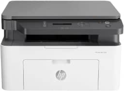 Impressora Multifuncional HP Laser MFP 135w 220v. Tecnologia de Impressão Laser Wi-Fi. Funções: Imprimir, Copiar, Digitalizar. Cor Branca/Preta (4ZB83A#AC8)