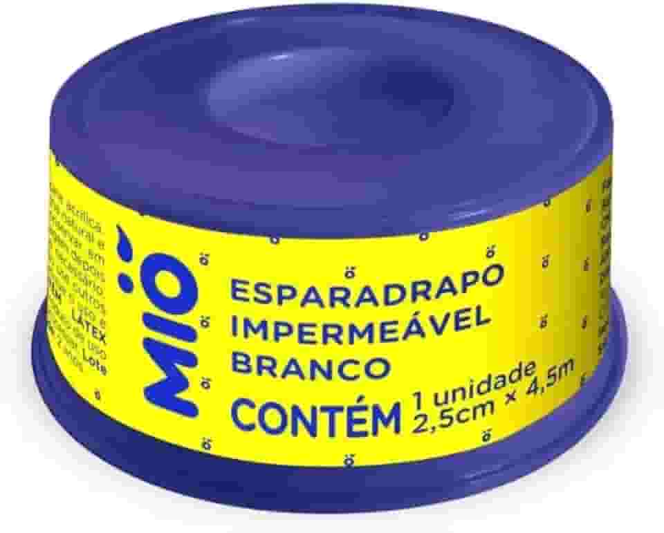 Esparadrapo Impermeável Mió Extra Flexível Branco 2,5cm X 4,5m 1 Unidade