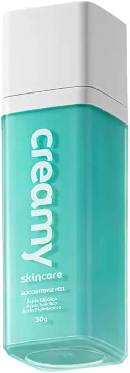 Creamy Skincare Glicointense Peel 30g | Elimina Cravos e Espinhas, Combate a Formação da Acne, Controla a Oleosidade e o Brilho Excessivo | Peles Oleosas, Uso Noturno