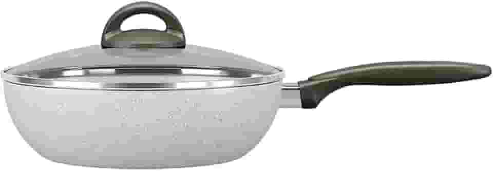 Brinox - Wok com Tampa 28Cm 4,1L Ceramic Life Suprema - Vanilla