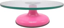 Bailarina De Vidro Giratória Profissional Bolo Confeitaria, MM House (Rosa)
