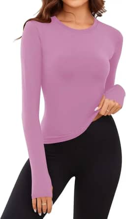 Blusa Segunda Pele Feminina Térmica Flanelada Inverno | Camiseta Térmica com Forro de Pelúcia | Manga Longa, Gola Redonda, Tecido Macio e Elástico – Tamanho Único P/M/G