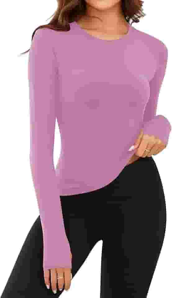 Blusa Segunda Pele Feminina Térmica Flanelada Inverno | Camiseta Térmica com Forro de Pelúcia | Manga Longa, Gola Redonda, Tecido Macio e Elástico – Tamanho Único P/M/G