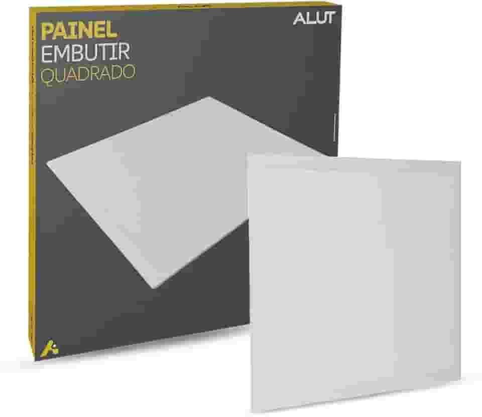 Painel Led Plafon 18w/25w/36w ou 50w 6500k Branco Frio 110v/220v Bivolt Embutir/Sobrepor Branco Alut By Avant (Embutir, 18w)