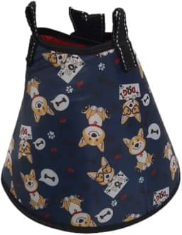 Colar Elizabetano Confort em tecido king of pets(Vermelho,04)