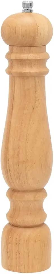 Mimo Style Moedor Manual Para Pimenta e Sal, Ideal Para Moer Grãos e Condimentos Secos, Produzido Inteiramente em Madeira, Moedor de Cerâmica Com Pino Regulador de Tamanho do Grão, Fácil Manuseio