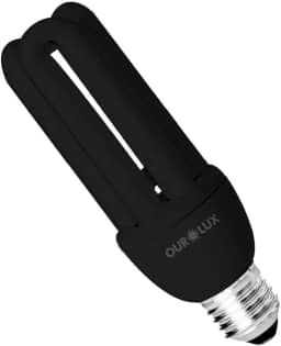 Lâmpada Fluorescente 3U 20W 127V Luz Negra Ourolux