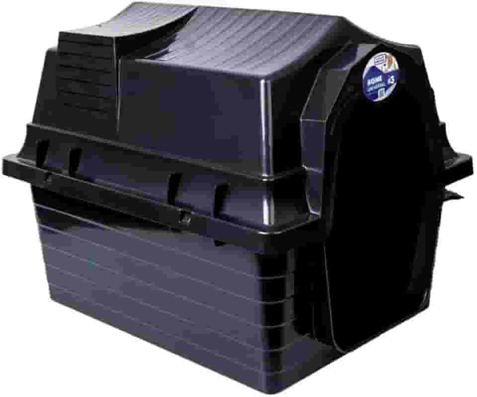 Casinha Pet N3 Para Cachorro De Pequeno Porte Proteção Contra Raios UV (Preto)