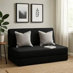 Colchonete Dobrável de Casal 3 em 1 — Sofá Puff e Cama Multiuso