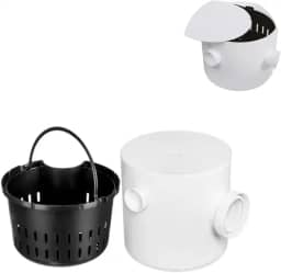 Caixa de Gordura Herc com Cesto 250 x 250 x 75mm 2305 Redonda