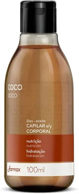 Farmax - Oleo Cap E Corporal Farmax 100Ml Coco