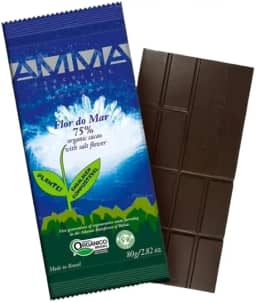 Chocolate 75% Cacau Flor do Mar Orgânico Amma Chocolate 80g