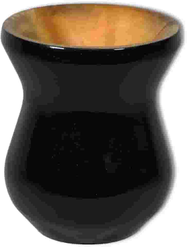 Cuia Madeira Nobre Imbuia Chimarrão Perolizada Preta