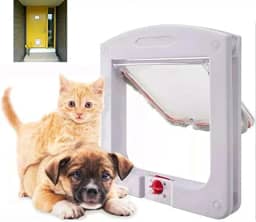Porta Portinha De Passagem P/Gato Cachorro 4 Em 1 Pet
