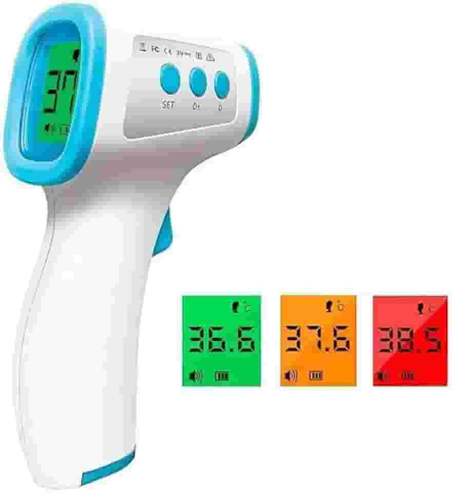 Termômetro Digital de Testa Bebe Infravermelho Medidor De Temperatura Médico Sem contato Termômetro Corporal de Febre para Adultos e Infantil, Termometro de Banheira