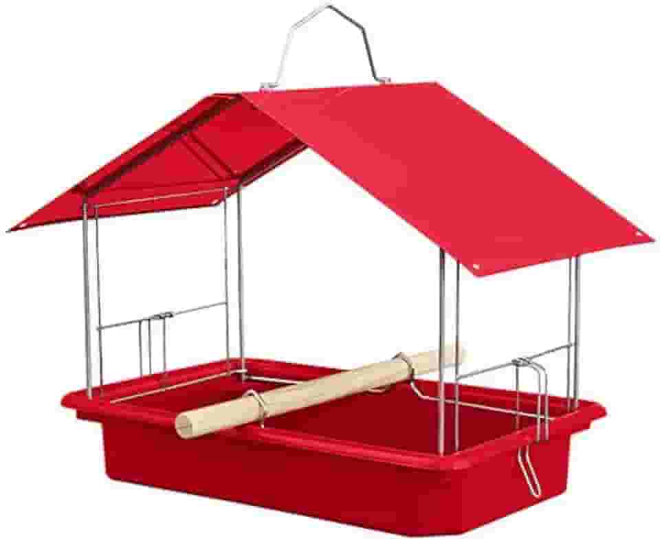 Tratador Pássaros Livres Comedouro Jardim Proteção Sol Chuva