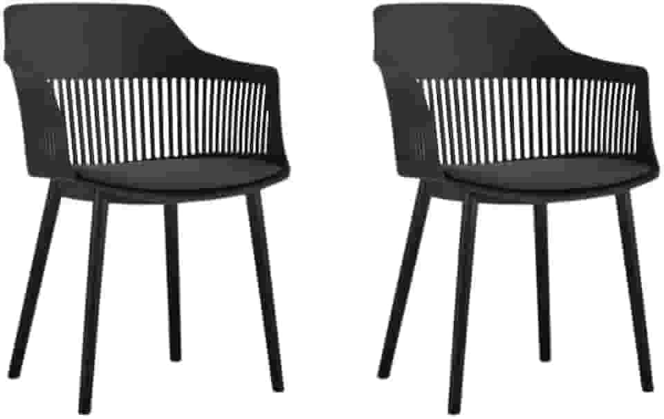 Conjunto com 2 Cadeiras Montreal Preto Fratini