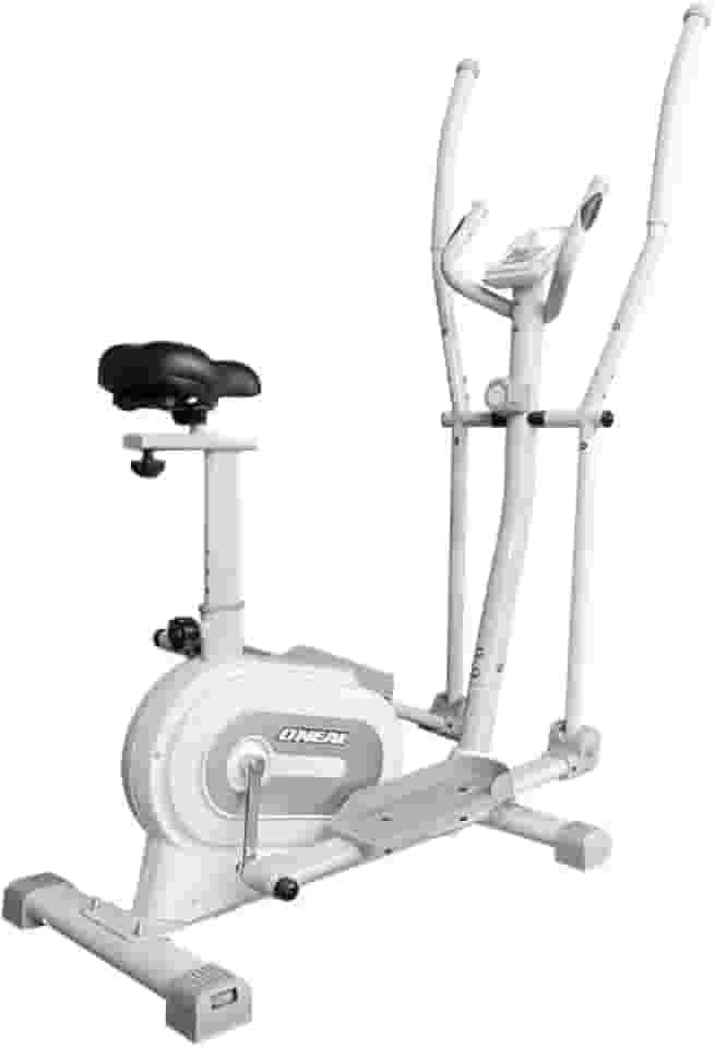 Elíptico Magnético Silencioso com 12 Níveis de Resistência, Painel LCD, Sensor de Pulso e Suporte para Tablet – Uso Residencial