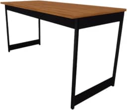 Mesa Escritório Estilo Industrial Computador 116 Cm Bia Camaleão (Nogal)