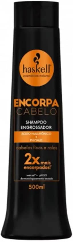 Shampoo Encorpa Cabelo 300 ml, Haskell, Preto