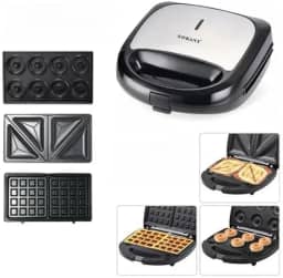Sanduicheira 3 em 1 | Donut – Waffle – Misto 750W 220V