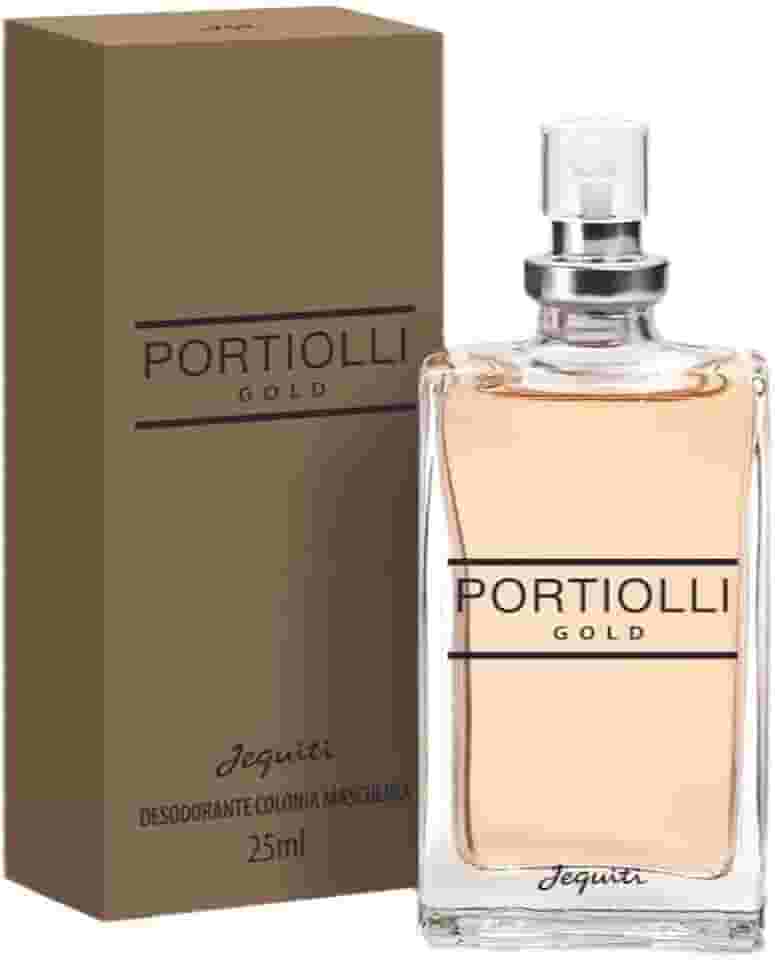 Desodorante colônia masculino Portiolli Gold 25ml em spray Jequiti