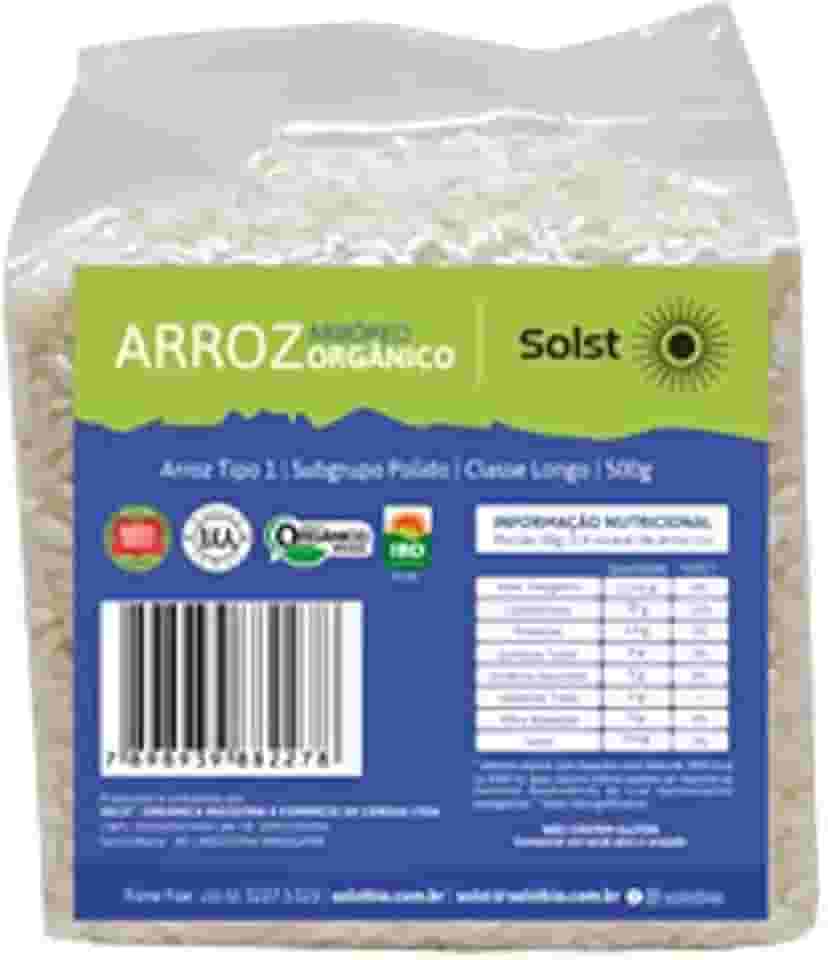 Arroz Arbóreo Branco Orgânico Solst 500g