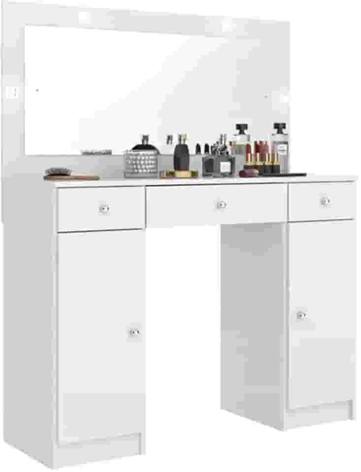 Penteadeira Camarim com 2 portas Carisma Branco – LC Móveis