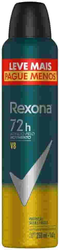 Antitranspirante Aerossol V8 Rexona Men 250Ml Leve Mais Pague Menos, Rexona (A embalagem pode variar)