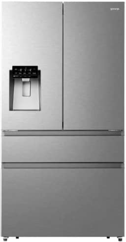 Geladeira Gorenje PureFlat Premium Triple Zone French Door Inverse 466L Inox 220V GRF-49W