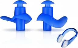Kit Protetor Auricular Moldado + Clipe Nasal para Natação, Piscina, Hidroginástica, Unissex – Tampão de Ouvido Reutilizável, Protetor de Ouvido, Conforto Extremo, Vedação Anti-Água, Ideal para Treinos e Lazer Aquático