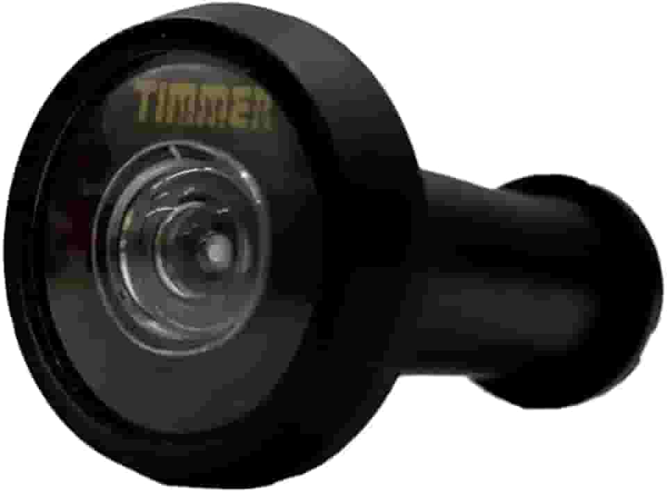 Visor Olho Mágico Timmer Longo Preto Fosco 200º