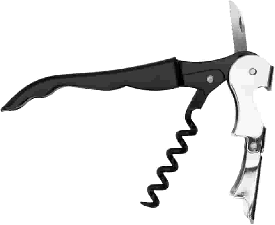 Mimo Style Saca Rolha Compacto 12cm, Composto Por Aço Inoxidável e Ferro. Resistente e Durável, Produto Prático, Pesa 50 gramas, Fácil de Transportar, Uso Doméstico e Profissional