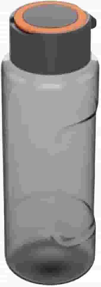 Garrafa Squeeze De Água Esporte 1 Litro Com Alça Esporte Treino Escola Viagens (Preto)