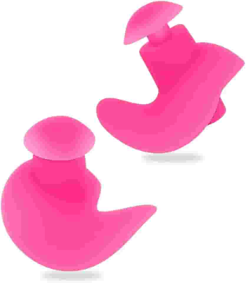 Tampão de ouvido natação silicone moldável reutilizável confortavel Cor Rosa
