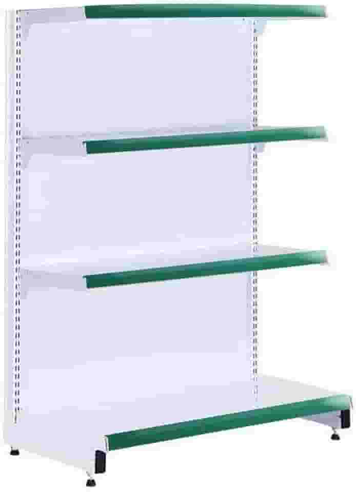 Gôndola Prateleira Supermercado 4 Níveis 40x30 New Plus 1,40m Ponta Verde - Sa Gôndolas