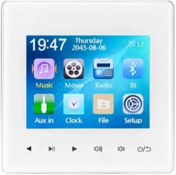 Amplificador Parede Bluetooth Rádio Usb Som Ambiente (Preto)