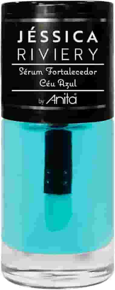 Anita esmalte Jéssica Riviery sérum fortalecedor céu azul