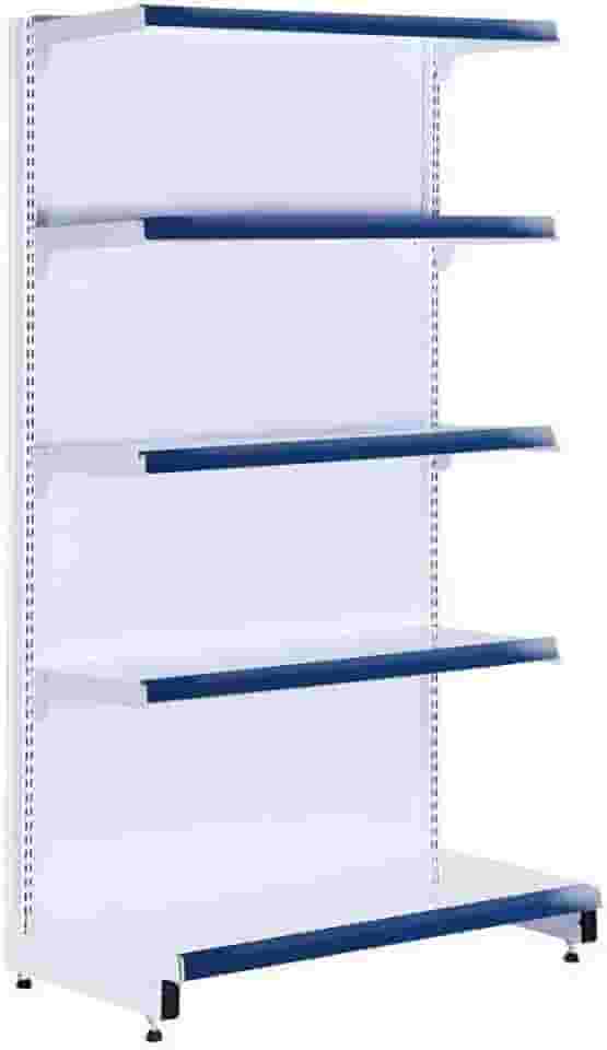 Gôndola Prateleira Supermercado 5 Níveis 40x30 New Plus 1,70m Ponta Azul - Sa Gôndolas