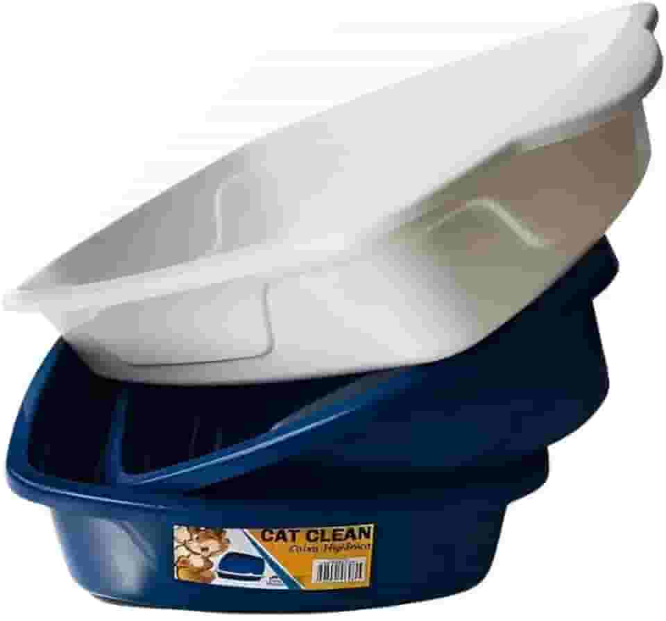 MY PET BRASIL Bandeja Higiênica Para Gatos Furba Cat Caixa De Areia Sanitário Para Gatos Fácil Limpeza Segura E Confortavel Azul