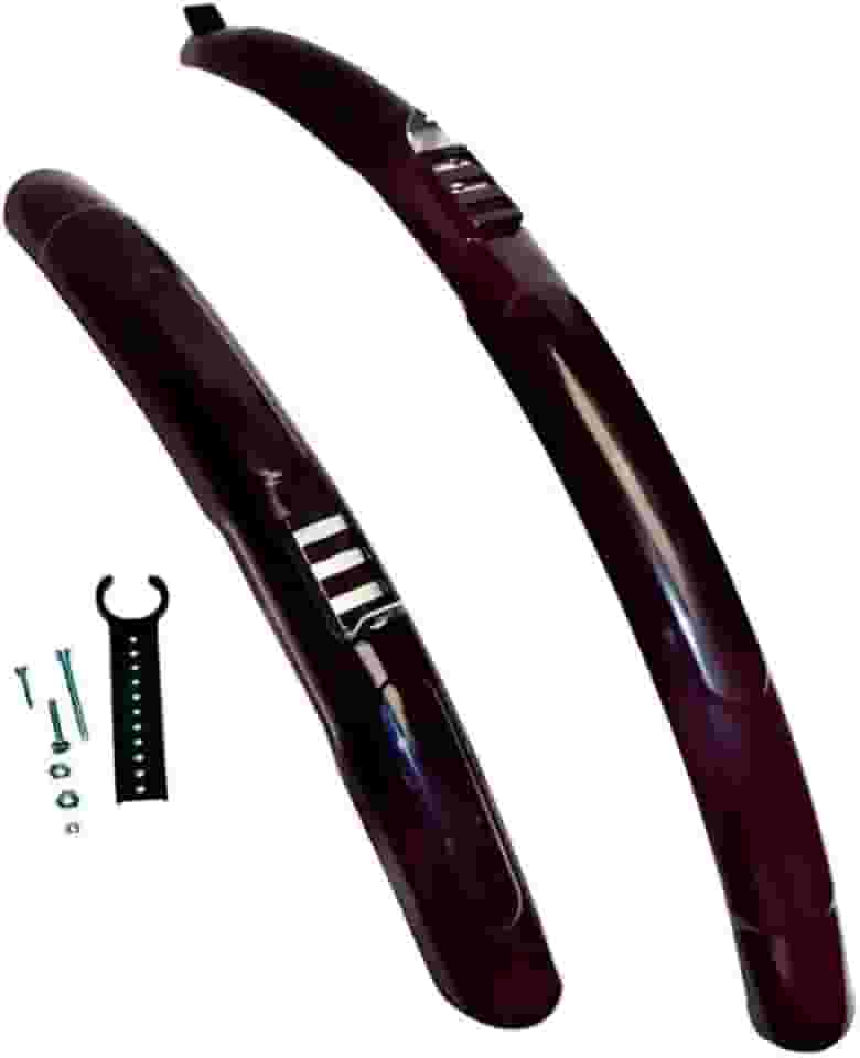 Par Paralamas Bike Aro 24 26 Brinde Kit De Refletores