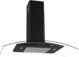 Coifa de Parede Vidro Curvo 90cm Black Clean Fogatti 110V