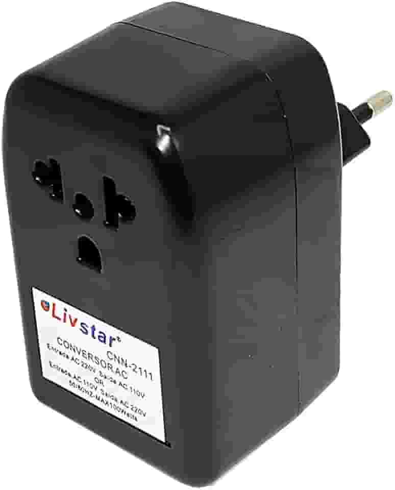 Conversor de Voltagem Flex Plus, Bivolt 110V/220V, 100W, Compacto para Viagens