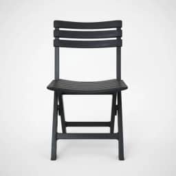 Cadeira Plástica Dobrável Preta – Alta Resistência, Praticidade e Conforto | Até 110 kg (1)