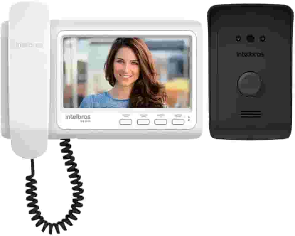 Vídeo Porteiro Residencial IVR 1070 HS Branco e Preto Intelbras