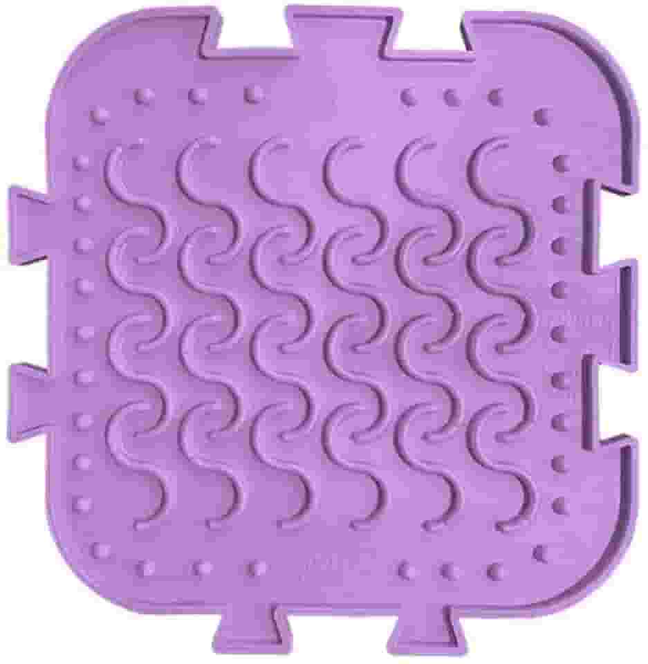 Comedouro Lambedor Interativo Labirinto Lento e Educativo Com Diferentes Texturas - Enriquecimento Ambiental - Tapete de Lamber - Brinquedo Anti-Ansiedade - Para Cães e Gatos - Quebra-Cabeça - Petiko