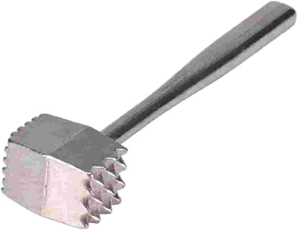 Amaciador de Carne Profissional, Martelo Batedor de Carne com Lâminas - Alumínio Inteiriço Reforçado 21cm