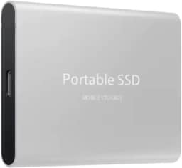 2 TB - Disco de Memória Flash SSD Portátil para Laptop, Desktop, Celular, TV e outros. Tipo-C USB 3.1, SSD Externo M.2 de Alta Velocidade, Disponível em Capacidades 500 GB a 256 TB (Prata, 2, TB)