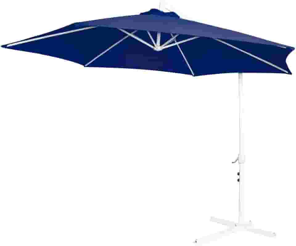 Ombrelone Suspenso Malibu Poliéster 3 Metros com Base Mor 9002